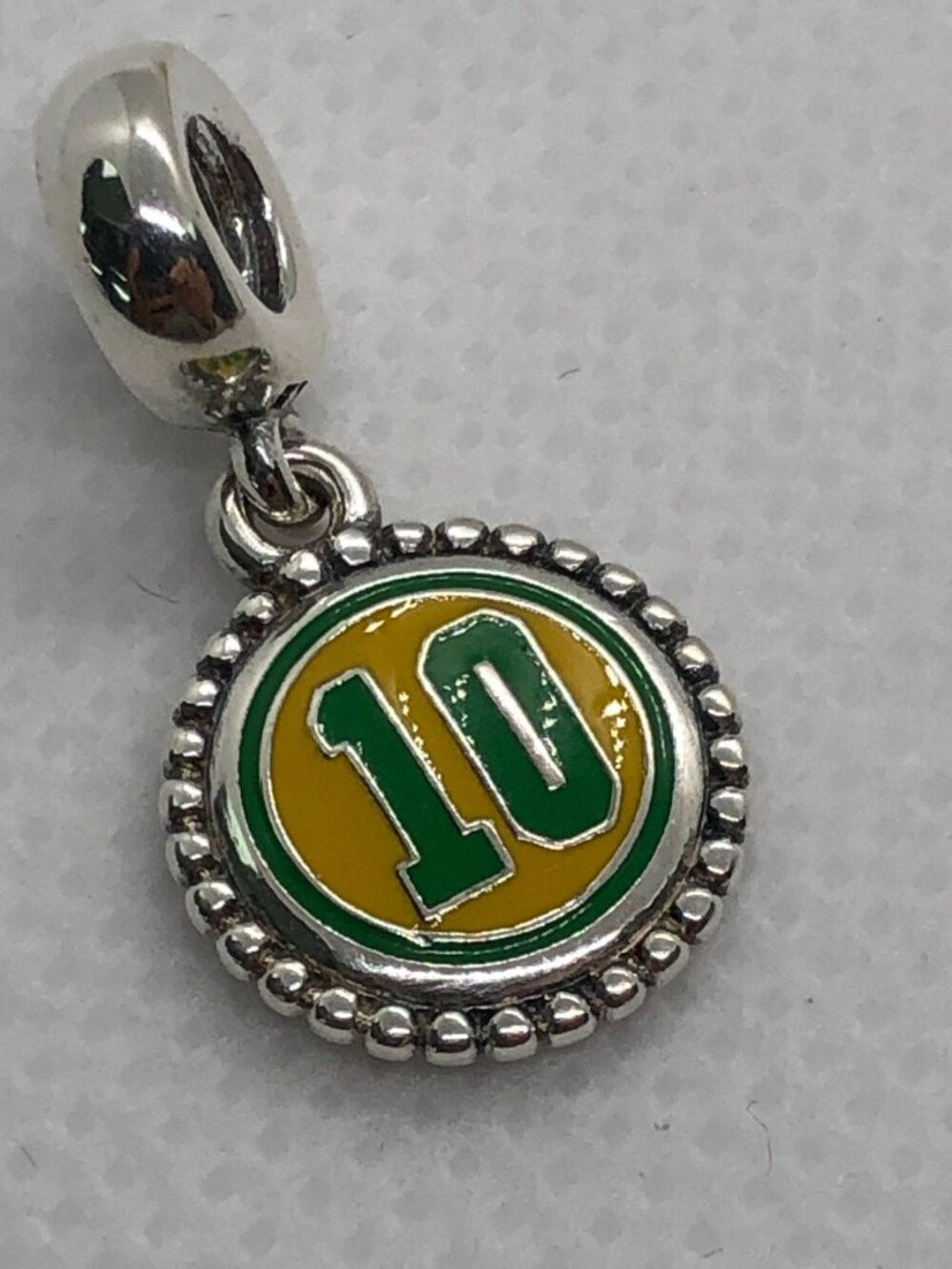 ✨ ✨Pandora Brazil #10 Football Dangle Charm